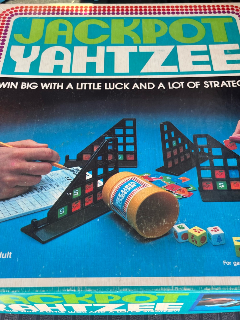 Vintage 80's Jackpot Yahtzee Board Game